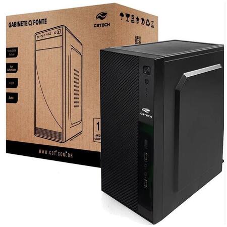 GABINETE MICROATX C3TECH MT31BK CFTE 200W