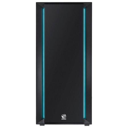 Imagem de Gabinete Full-tower Chroma Preto Com Led e Fan Traseiro Rgb - Lateral Em Vidro Temperado