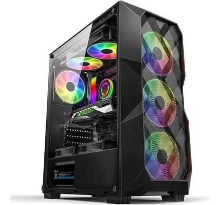 Gabinete Gamer Rainbow RGB USB 3.0 Lateral Vidro Frontal Infinity Gamemax, Magalu Empresas