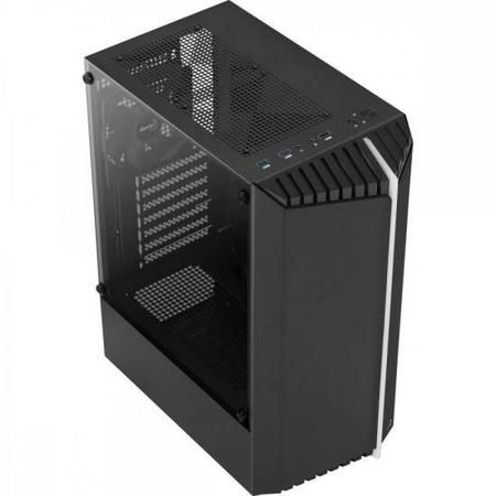 Imagem de Gabinete Gamer Aerocool Bionic Preto RGB Lateral Vidro F002