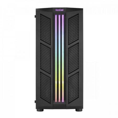 Imagem de Gabinete Gamer Aerocool Prime Preto RGB Lateral Vidro F002