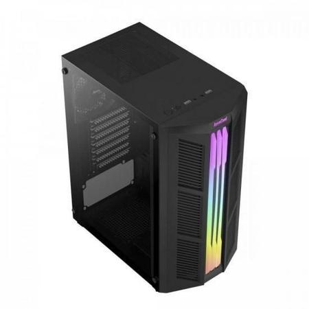 Imagem de Gabinete Gamer Aerocool Prime Preto RGB Lateral Vidro F002