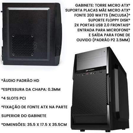 Imagem de Gabinete Gamer C3tech MT-23 Bk Sem Fonte