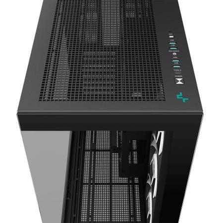 Imagem de Gabinete Gamer Deepcool Ch780 Argb Full Tower Vidro Preto