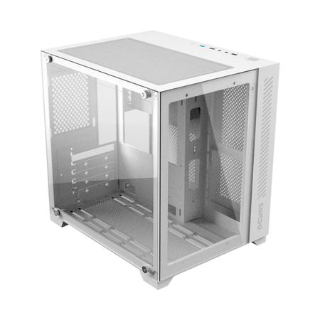 Imagem de Gabinete Gamer Forcefield White Ghost Mid Tower Micro ATX Branco PCYES