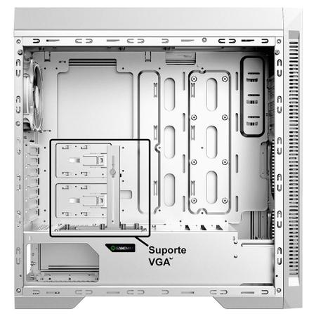 Gabinete Gamer Gamemax Infinity M908-TR Rainbow Branco Lateral Vidro  Frontal fundo infinito2xUsb 3.0/2x2.0 3 Fans Rainbo P-1755 - Gabinete Gamer  Gamemax Infinity M908-TR Rainbow Branco Lateral Vidro Frontal fundo  infinito2xUsb 3.0/2x2.0 3