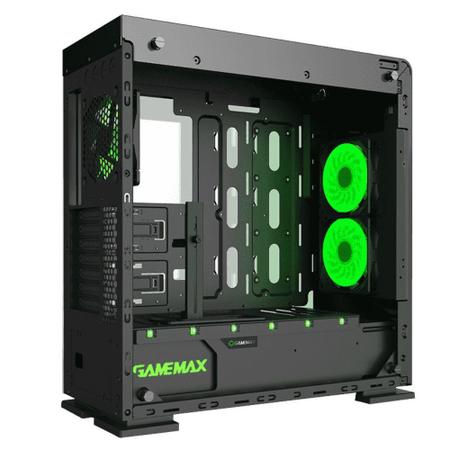 Imagem de Gabinete Gamer Gamemax Vega Full Window Lateral Acrilico 2xUsb 3.0 2x2.0 3 Fans RGB Leds M909black