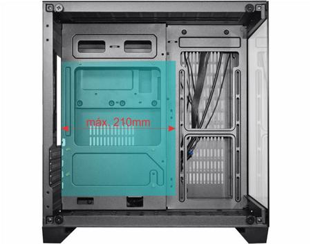 Imagem de Gabinete Gamer K-MEX Space Aqua, Black,Mini Tower, Vidro T