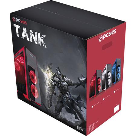 Gabinete Pc Gamer Pcyes Tank Atx Vidro S/fonte Azul TANPAAZ3FCVT em  Promoção na Americanas