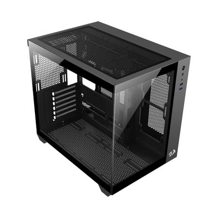 Imagem de Gabinete Gamer Redragon Wideload Lite, Mid Tower, ATX, Lateral em Vidro Temperado, Preto - CA-604B