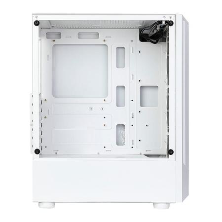 Imagem de Gabinete Gamer Rise Mode Wave White, Mid Tower, ARGB, ATX, 3 Cooler Fan ARGB, Branco - RM-WA-BW-ARGB