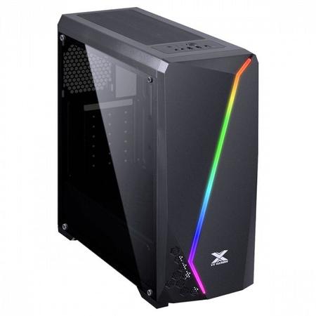 Imagem de Gabinete Gamer VX Gaming LYNX Preto LED RGB com Lateral Acrilica Vinik 30892