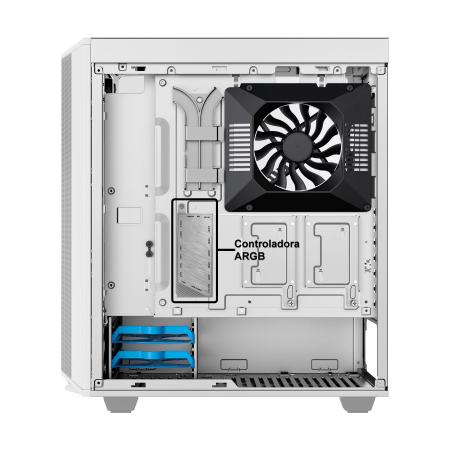 Imagem de Gabinete Gamer White Argb 5-fans Vidro Gamemax Precision