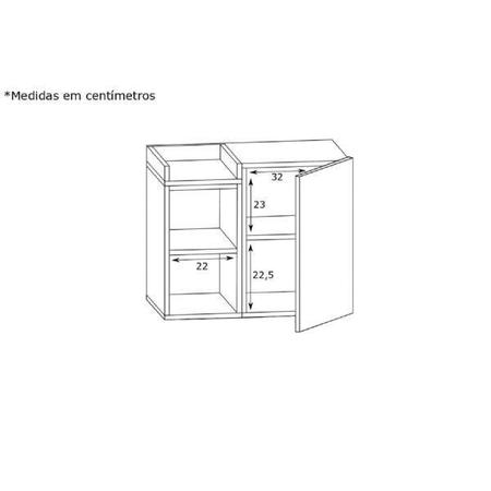 Imagem de Gabinete para Banheiro 1 Porta Beto Estilare Móveis