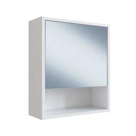 Imagem de Gabinete para Banheiro de Coluna 01 Porta e Espelheira Slim Nova Mobile