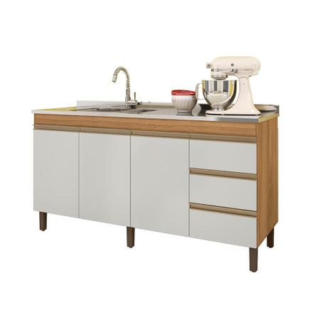 Imagem de Gabinete para pia de cozinha 159cm simples e prático