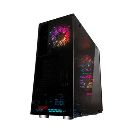 Imagem de Gabinete PC Gamer Storm-z Daring Lateral em Vidro Temperado 3 FANs RGB