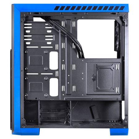 Gabinete Pc Gamer Pcyes Tank Atx Vidro S/fonte Azul TANPAAZ3FCVT