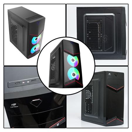 Imagem de Gabinete Preto Gamer C3tech MT-G90 S/ Fonte