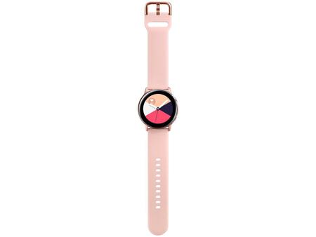 Imagem de Galaxy Watch Active Samsung Rosé com 39,5 mm Pulseira de Silicone Bluetooth NFC 4GB