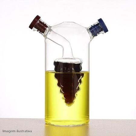Imagem de Galheteiro 2 em 1 Vidro Azeite Vinagre Shoyu óleo de Saladas Cozinhar Temperar Frigideira 