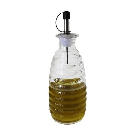 Galheteiro de vidro com suporte cromado 2 peças - Casa Ambiente Imagem de Galheteiro de vidro com suporte cromado 2 peças