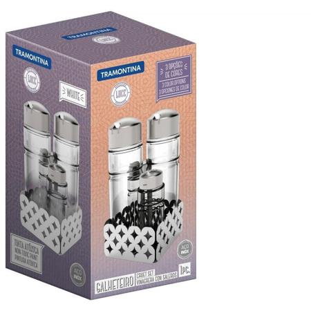 Galheteiro Inox Luce Tramontina Imagem de Galheteiro Inox Luce Tramontina