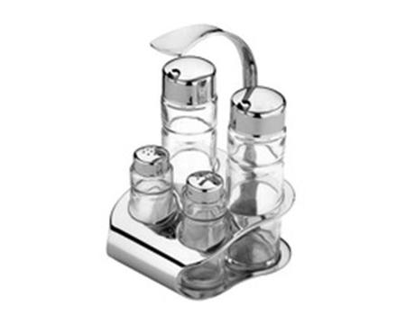 Galheteiro Tramontina Utility Aço Inox 5 Peças Imagem de Galheteiro Tramontina Utility Aço Inox 5 Peças