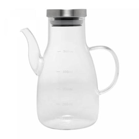 Imagem de Galheteiro Vidro Borosilicato e Metal Bold 500ml 20627 Wolff