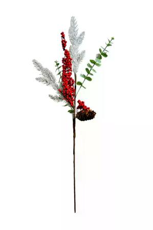 Imagem de GALHO NATAL BERRY C/PINHA VERMELHO 67cm