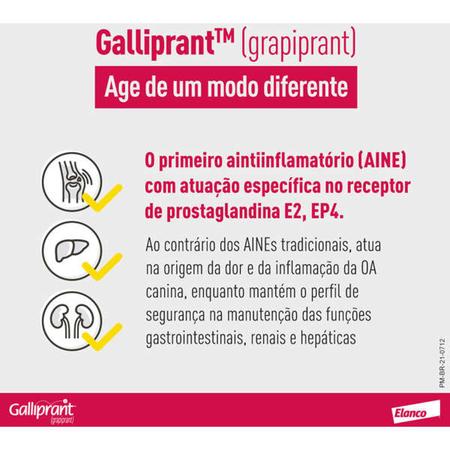 Galliprant 100 mg Elanco para C es 7 Comprimidos Anti