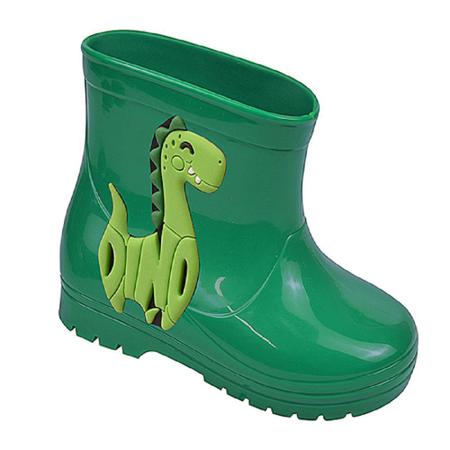 Galocha Infantil Menino LueLua Dinossauro Verde Galocha