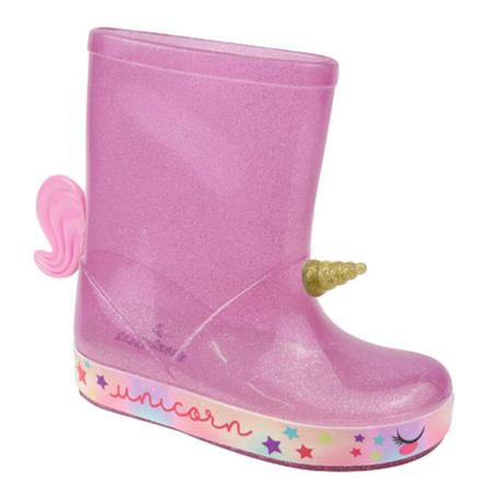 Galocha Infantil Unic rnio Estrela Cano M dio Bota Coturno Chuva