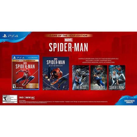 Jogo Spiderman Goty Edition - Ps4 - Mídia Física Lacrado