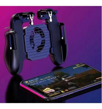 Suporte de Celular para Jogos Game Handle Manete Para Celular Gatilho FRE  FIRE PUBG L1 + R1