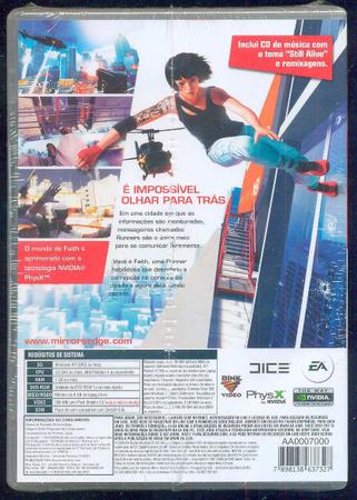 Game Pc Ea Mirrors Edge + Cd Música + Manual Português - Jogos para PC -  Magazine Luiza