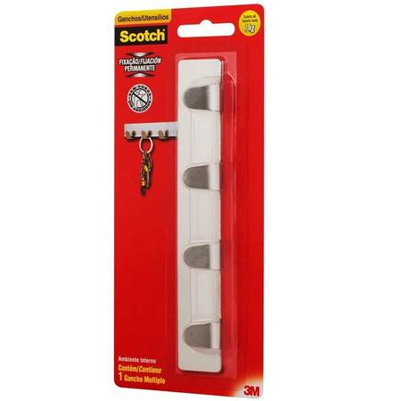 Gancho Adesivo Multiplo ATE 1KG SCOTCH 3M Imagem de Gancho Adesivo Multiplo ATE 1KG SCOTCH 3M