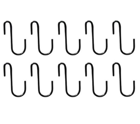 Imagem de Gancho de Arame em S 6cm Organizador Multiuso Kit 10