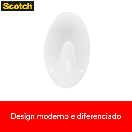 Imagem de Gancho Plástico Scotch Grande Branco HB004270391 3M