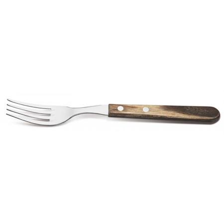 Garfo Tramontina Churrasco Jumbo, em Aço Inox e Cabo Polywood Castanho -  21199/969 - Lojas Afubra