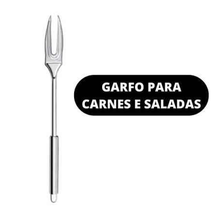 Garfo Trinchante Para Churrasco Inox Trinchar Carne Grande