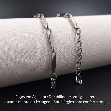 Imagem de Gargantilha Choker Colar Prata Aço Inox Vários modelos