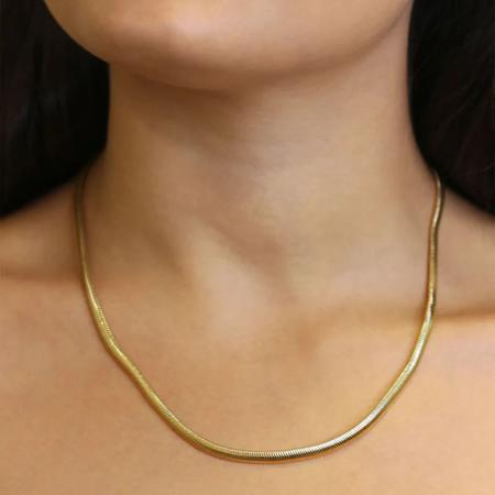 Imagem de Gargantilha Cordão Choker Fio Alemão Ouro 18KFeminino