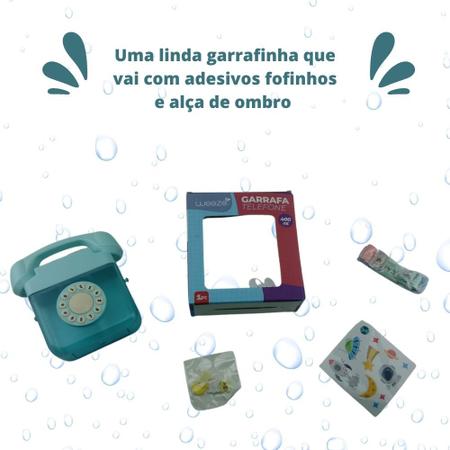 garrafa infantil fofinha + adesivo 3D criativa - cores - O.Míssil Company -  Garrafa Infantil - Magazine Luiza