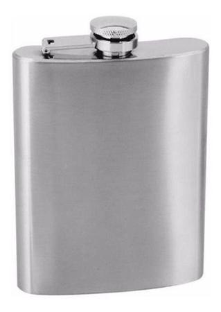 Imagem de Garrafa Cantil Inox De Bolso Para Bebidas (Wiskey) 240ML - Hip Flask