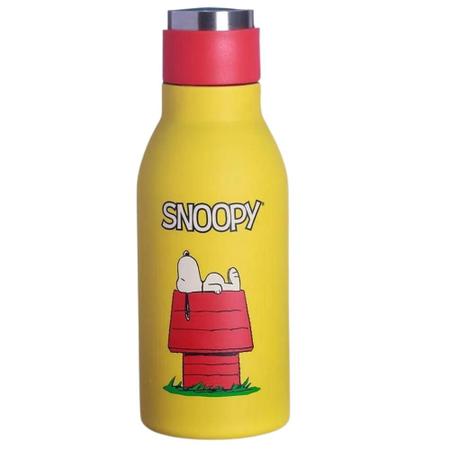 Imagem de Garrafa cantil térmico inox parede dupla 400ml snoopy zc