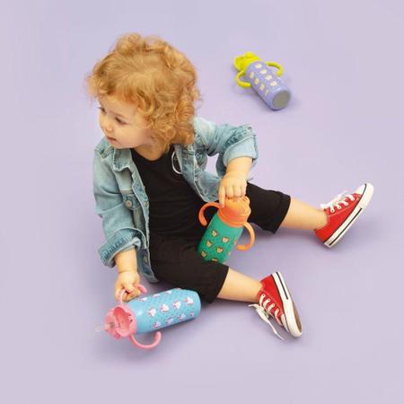 Garrafa Color Baby 450ml Macaquinho - MOR Imagem de Garrafa Color Baby 450ml Macaquinho - MOR