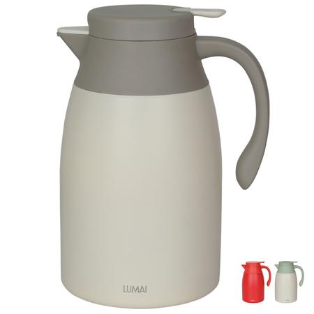 Imagem de Garrafa de Café Termica Capadocia 1,6L Inox LUMAI, Cafeteira para Bebidas Quentes ou Frias