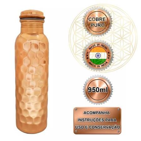 Imagem de Garrafa de Cobre Puro Diamond FLUIR 950ml