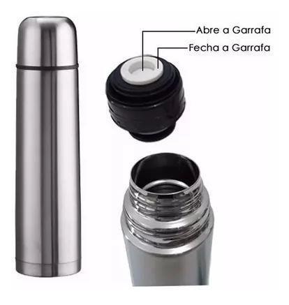 Imagem de Garrafa de Inox Térmica Café Chá Chimarrão Camping 700ml